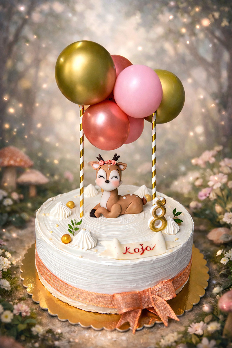Bambi v gozdu torta